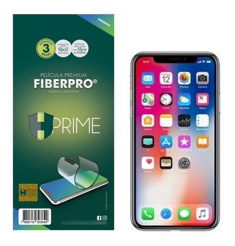 Pelicula Hprime iPhone XR / iPhone 11 Preto - Fiberpro