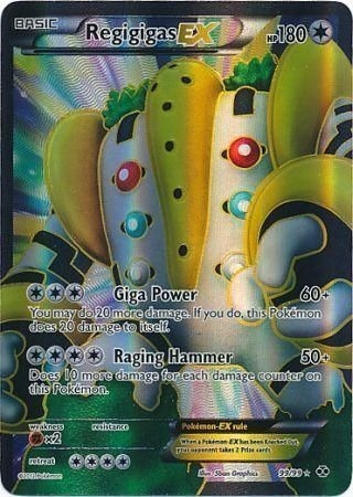 Regigigas Ex 99/99 Full Art Ultra Raro Pokemon Tcg