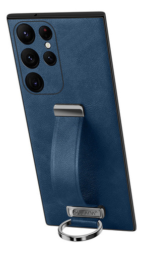 Funda For Teléfono Pc + Textura De Cuero A Prueba De Golpes For Samsung