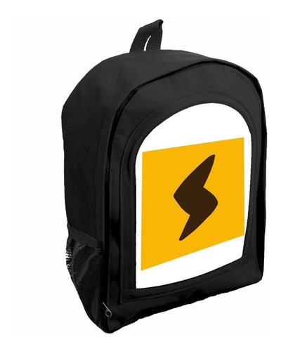 Mochila Negra Infantil Nena Nene Pikachu Anime Rr21