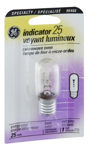 Ge Bombilla Incandescente Electrodomestico T7 25 Vatio E17 1