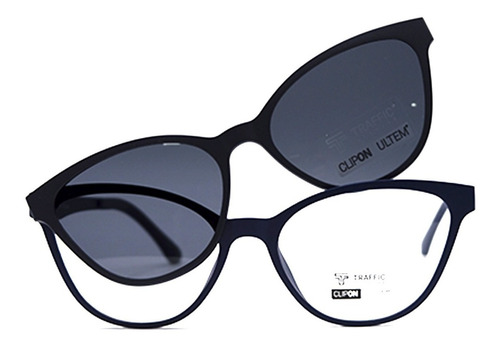 Armazón De Lentes Traffic Con Clip-on - 1217