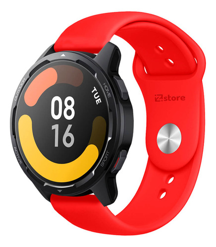 Correa Compatible Xiaomi Mi Watch S1 Active Rojo Broche 22m