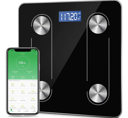 Escala De Grasa Corporal, Báscula Inteligente Bluetooth 4.0