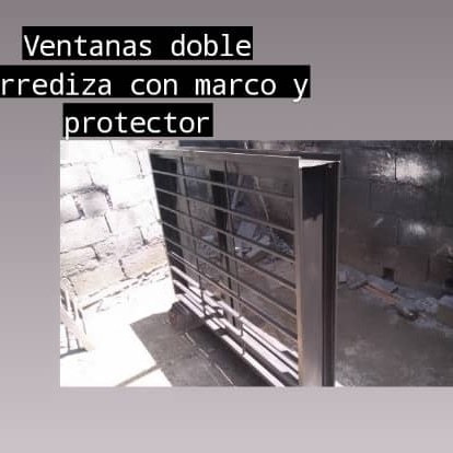 Ventanas Doble Corrediza Con Marco Y Protector