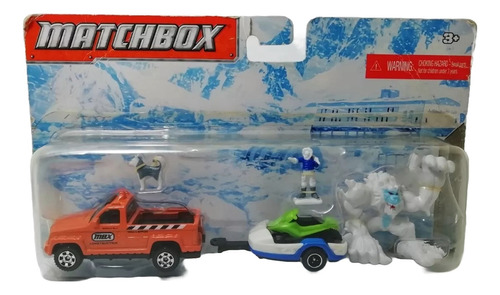 Matchbox Hitch 'n Haul Snow Attack Mbx Metal 