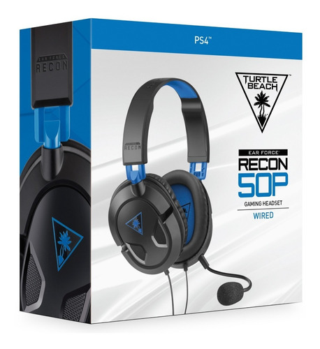 Imagen 8 de 10 de Auricular Gamer Turtle Beach Recon 50p Ps4 / Ps5 / Pc