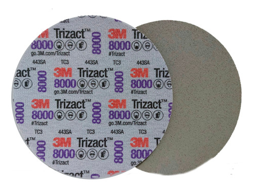 Kit Discos Lija Trizact 30806 3m Grano 8000 X 5 Unidades