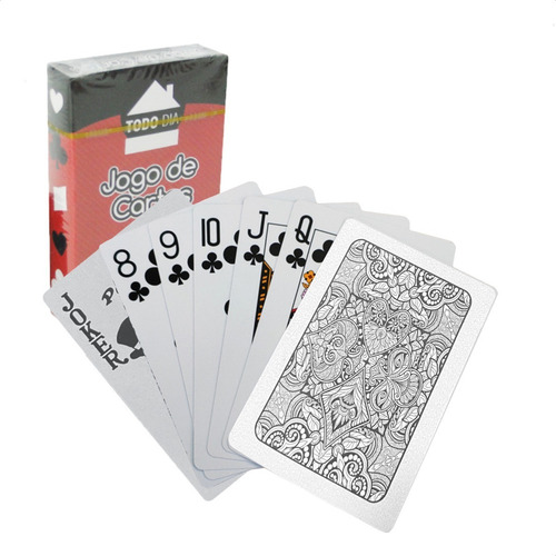 Baralho Jogo De Cartas Naipe Normal Buraco Canastra Truco