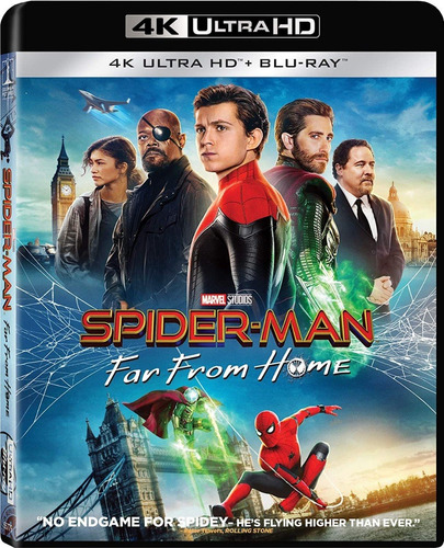 4k Ultra Hd + Blu-ray Spiderman Far From Home Lejos De Casa