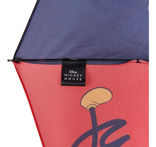 Paraguas Sombrilla Plegable Con Funda Mickey Azul Mk01