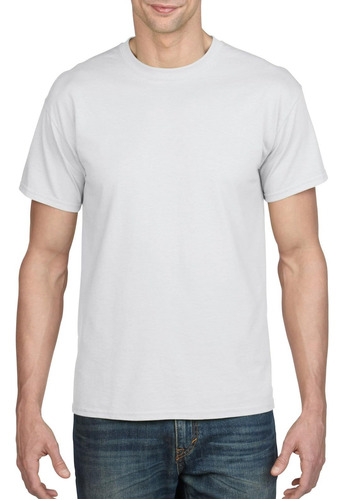 Gildan Playera Clásica Dryblend Para Hombre, Blanco, Grande