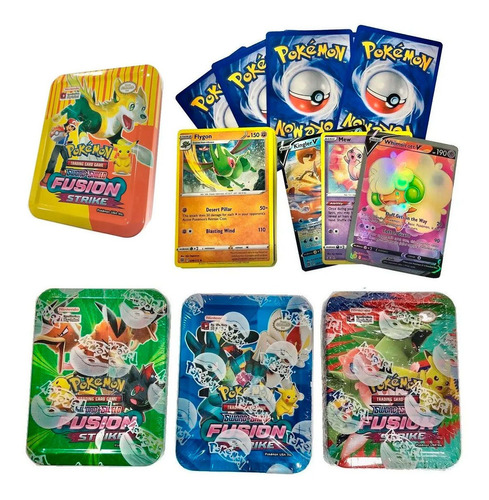 Cartas Pokemon X 45 Estuche Lujo Metalico