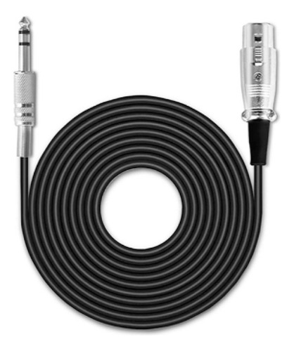 Cable De Microfono Canon Xlr A Plug 6.3mm Estereo Rst 5mts