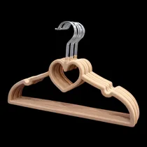 Comprar Ganchos De Ropa Para Niñas Gamuzados, Diseño De Corazón.
