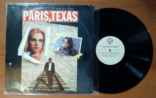 Ry Cooder Paris Texas 1988 Disco Lp Vinilo Brasil