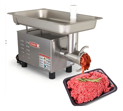 Molino De Carne En Acero Inoxidable Fg-12-ss Torrey