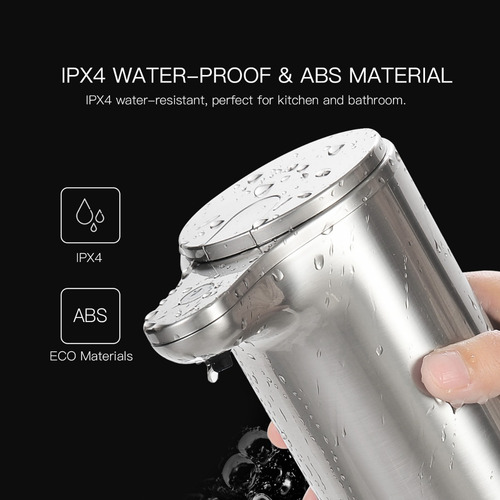 Dispenser Jabon Liquido Espuma Detergente Sensor Acero