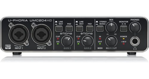 Behringer Umc204hd Interface De Audio Usb Umc 204hd