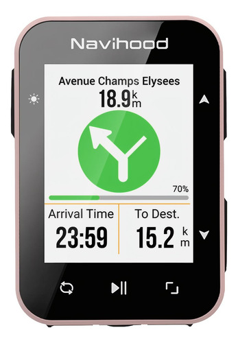Computadora Para Bicicleta Gps Pantalla Color Inalambrica Ip