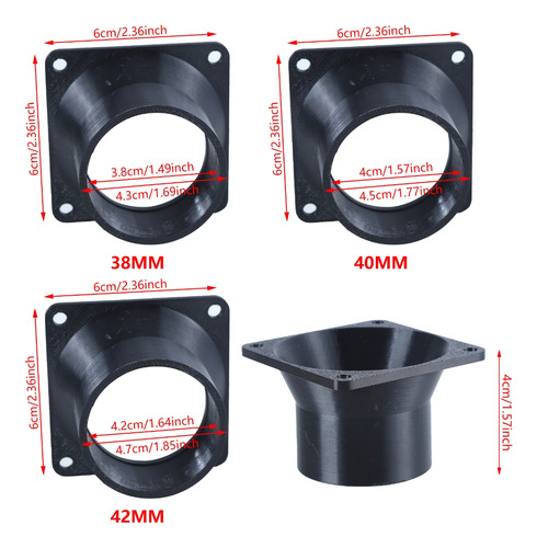 Flanges De Tubo Reto De Plástico Com Conector De Duto (42 Mm
