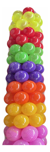 Pelotas De Plástico 8cm Para Alberca Colores Surtidos 500 Pz