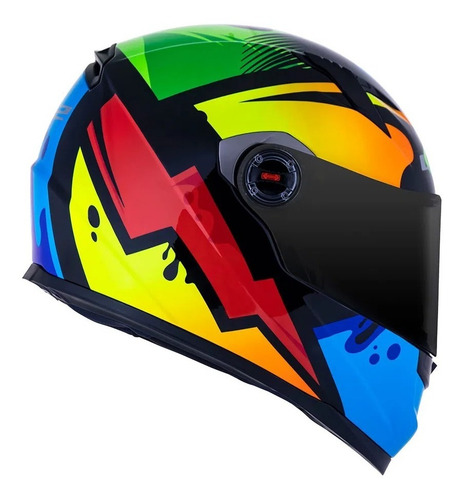 Imagem 5 de 5 de Capacete Ls2 Ff358 Masterpiece Vermelho + Viseira Espelhada