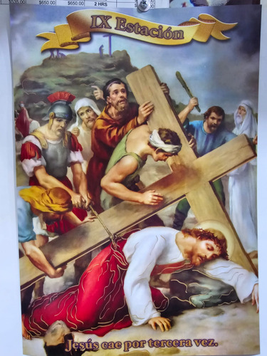 Poster Decorativo Viacrucis Pack De 5 Juegos 28x40
