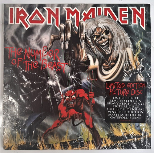 Iron Maiden The Number Of The Beast Picture Vinyl Limited Ed