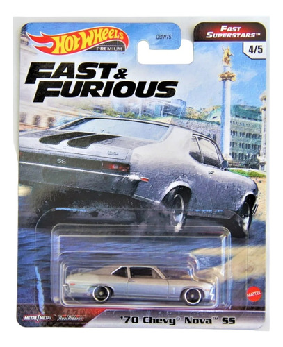  Chevy Nova Ss 1970 Hot Wheels Vehículo Rapido Furioso Premi