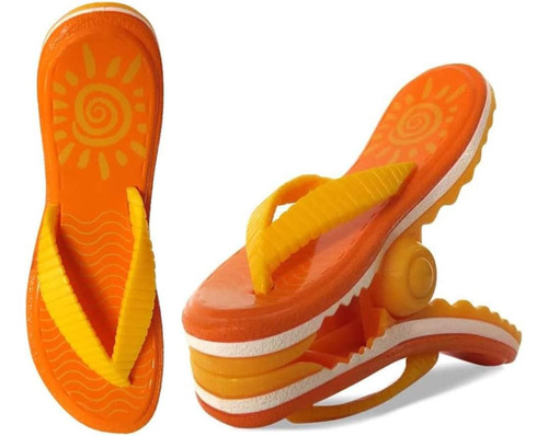 Clips Toallas De Playa Flip Flop (naranja), Paquete De ...