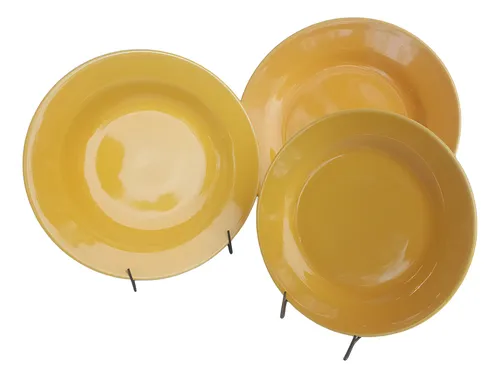 Platos amarillos porcelana hotsell