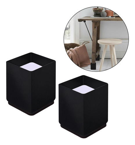 4 Muebles Sofá Cama Silla Elevador De Cuadrado 4x5cm Negro