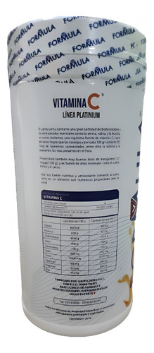 Vitamina C Ultra Con Camu Camu Calcio Zinc Mas En Polvo 1 Kg