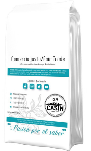 Imagen 3 de 3 de Café Tostado Y Molido By Casin - Presentación Barista 500 Gr