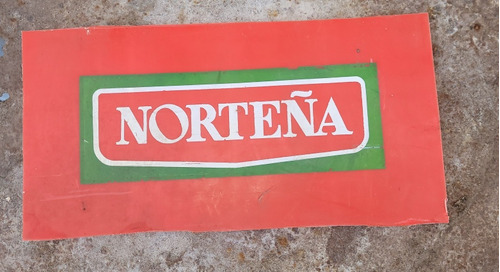 Cartel Norteña En Plastico 25 X 15 Cns