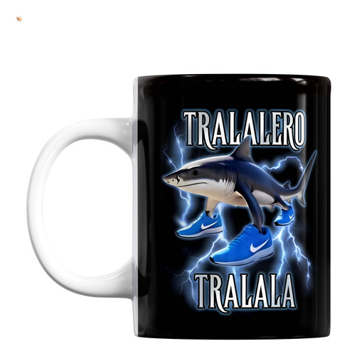 Taza Magica Tralalero Tralala Meme Negro