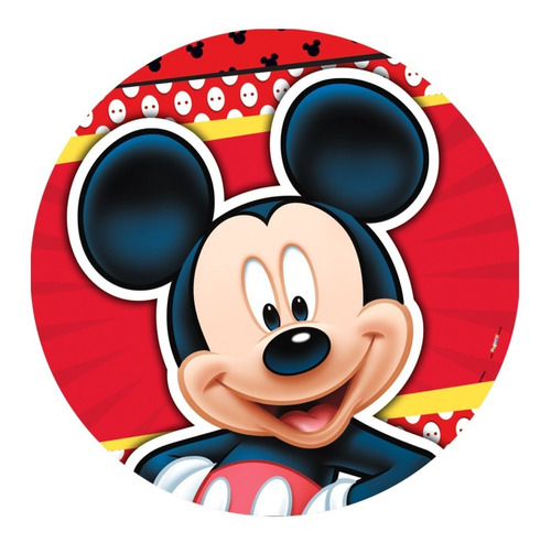 Enfeite Redondo Grande - Decoração Festa Mickey Mouse
