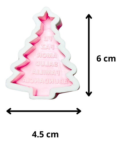 Molde Vela Arbol Navidad Deseos Año Nuevo Resina Manualidad