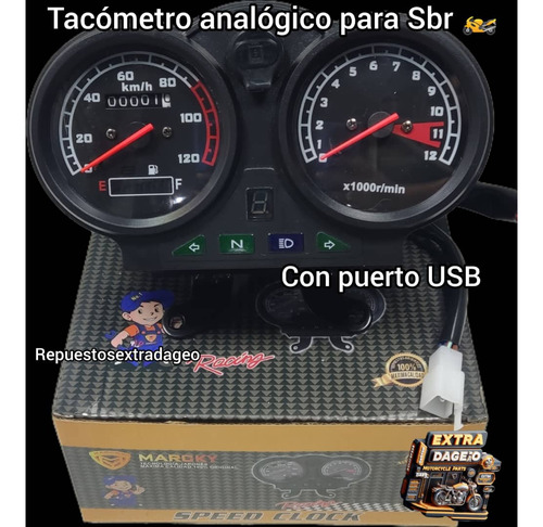 Tacómetro Analógico Para Bera Sbr 