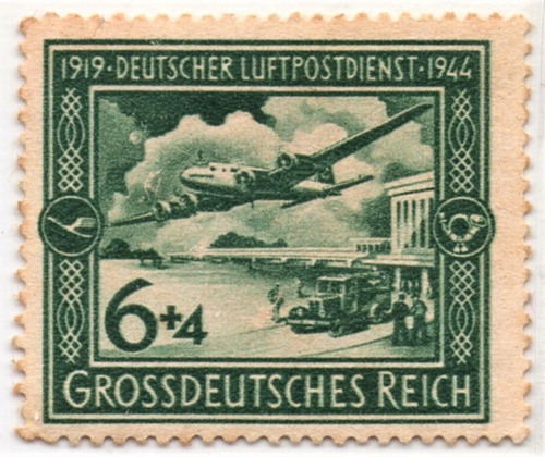 Alemania Estampilla Del Tercer Reich 1944 Correo Aéreo