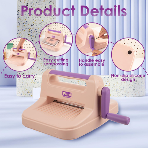 Máquina Manual De Troquelado Y Estampado A5 Púrpura Para Cre