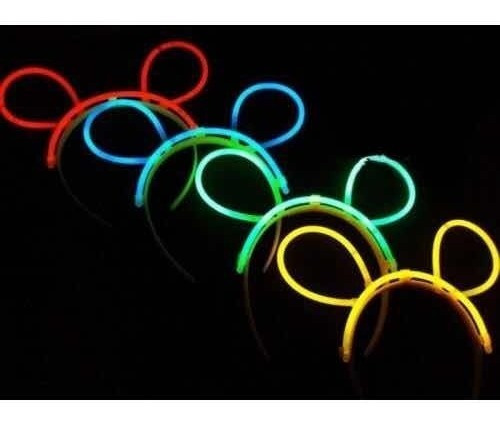 10 Diadema Cyalume Glow Neon Rave Batucada Animacion Fiesta