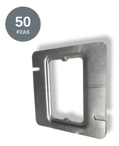 50 Caja Electrica Galvanizada 4x4 Con Sobretapa