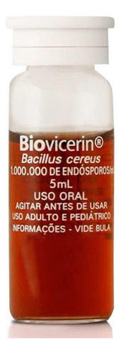 Probiótico Biovicerin Com 2 Flaconetes De 5ml Cada