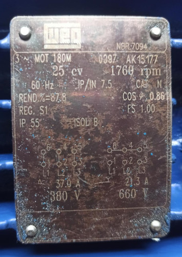 Imagem 6 de 8 de Bomba Ksb Megabloc 65-315 C/ Motor De 25cv 4p (monobloco)