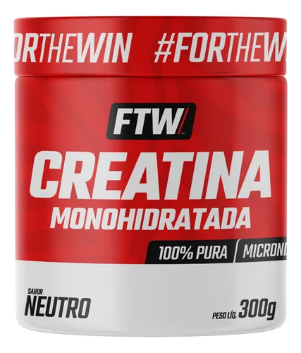 Creatina Monohidratada 100% Pura Pote 300g - FTW