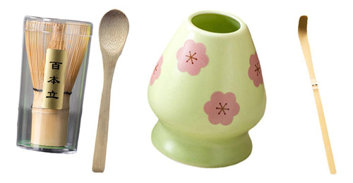 4 Piezas Batch De Té Matcha, Soporte De Cerámica, De Té