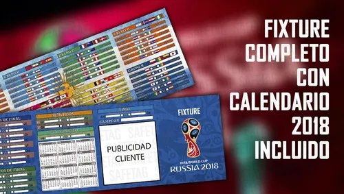 Fixture Mundial Qatar 2022 + Calendario + Publicidad X 120