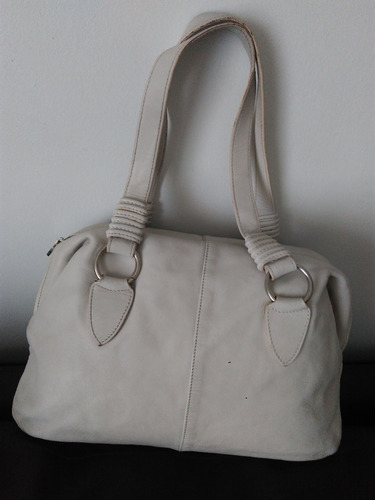 Cartera Prune Cuero Vacuno Original Tiza Usado Regalo Mama
